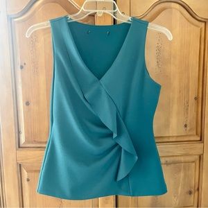 Blue Banana Republic Ruffle Fitted Shirt